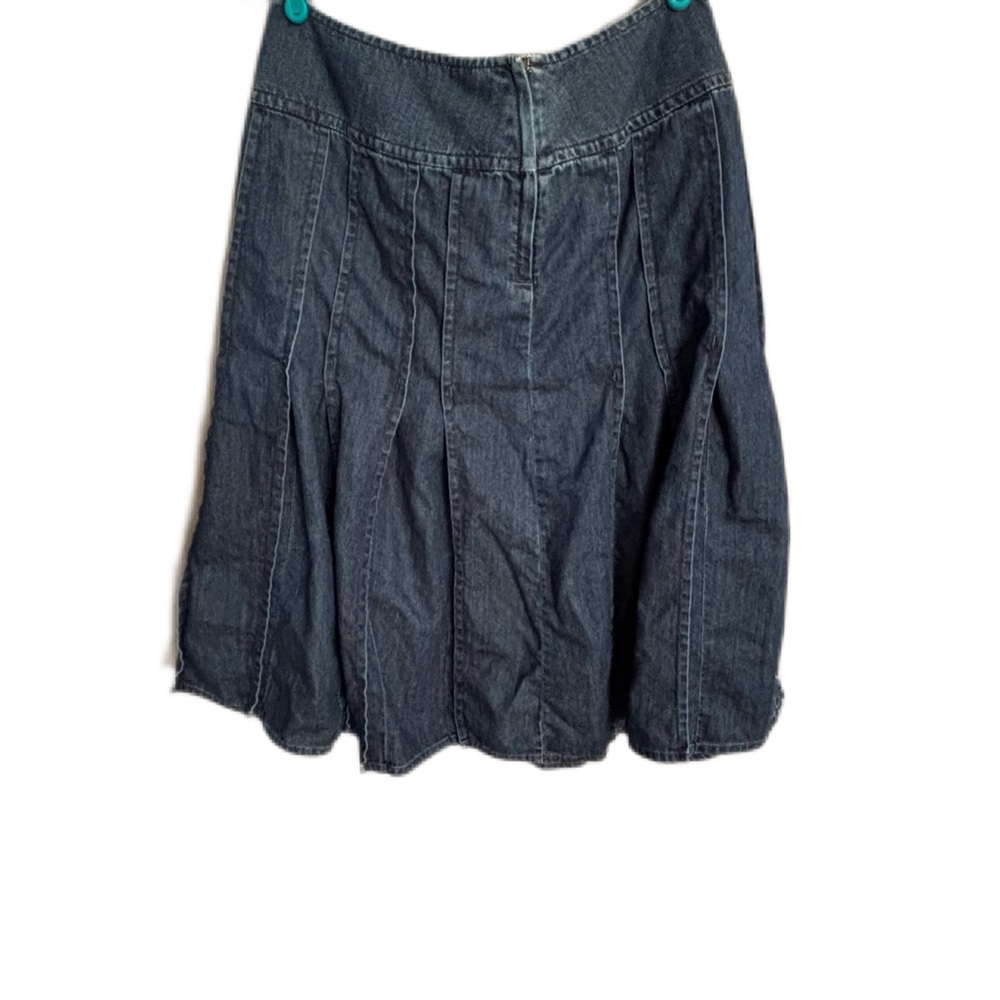 SOLD Liz Claiborne Vintage Denim Fit and Flare Skirt Size 10 - Picture 4 of 5